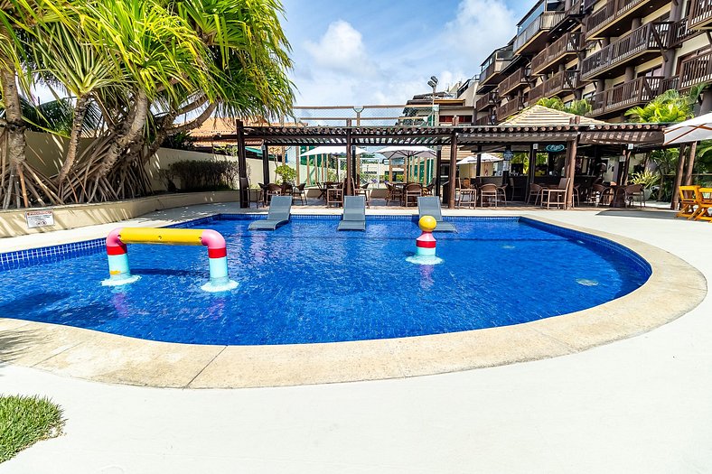 Apartamento no condomínio Barra Bali, Resort de Luxo - Desti